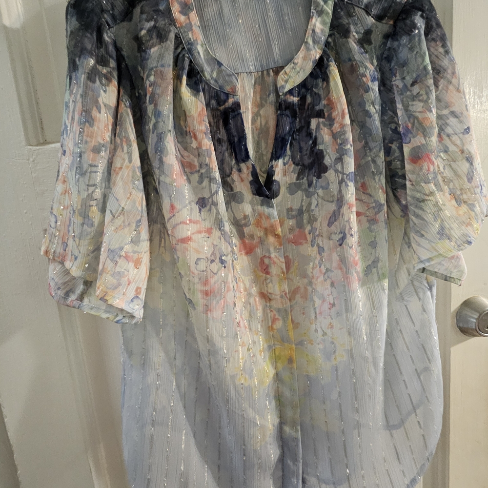 Chico's Multicolor Floral Blouse